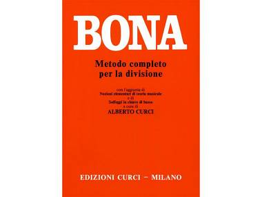 BONA EDIZIONI CURCI – METODO COMPLETO PER LA DIVISIONE TEORIA E SOLFEGGIO € 6.00