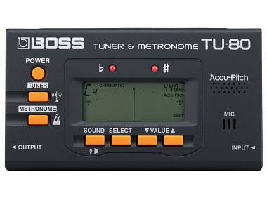 BOSS TU80 ACCORDATORE CROMATICO CON METRONOMO € 26,00 / PZ